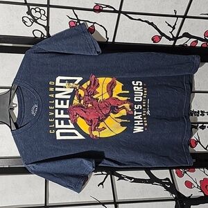 Cleveland Cavaliers Defend Whats Ours Graphic‎ Tee Shirt Size Large